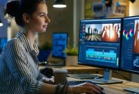 Utforsk karrieren til en videoredigerer: lønn, ferdigheter og daglige oppgaver